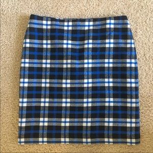 Plaid Wool Talbots Skirt Sz 12